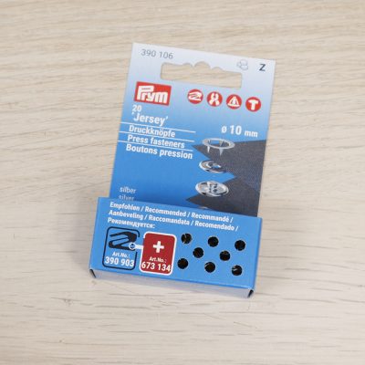 Bottoni a pressione Jersey Prym refil 10 mm- Argento
