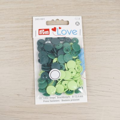 Bottoni a pressione automatici Prym Love - verde