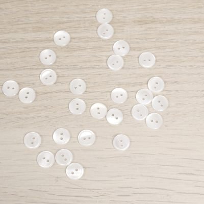 Bottone 2 fori 10 mm Union Knopf by Prym - Bianco